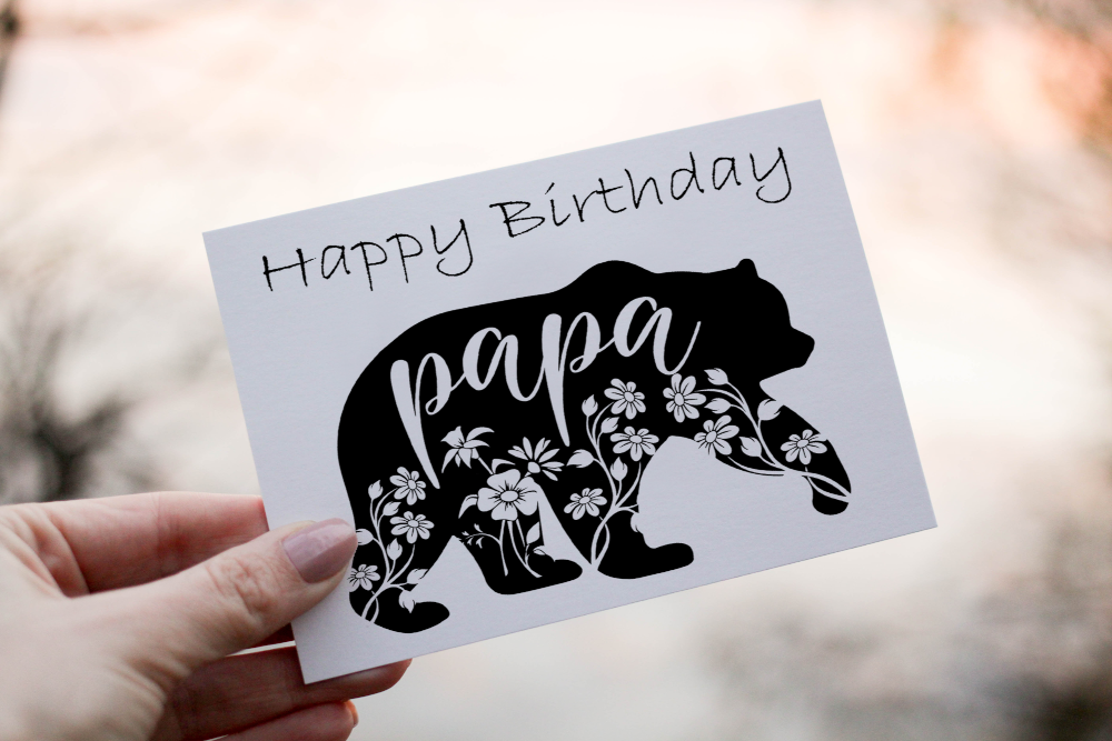 Dad Birthday Card, Papa Bear Birthday Card